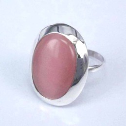 Ring Oval Cat Eye Rose 8x10mm.