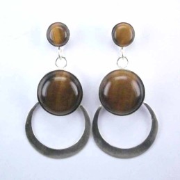 Ea Sun Moon 2 stones Tiger Eye