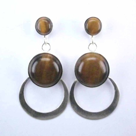 Ea Sun Moon 2 stones Tiger Eye