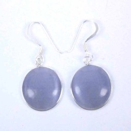 Earring Round Cat Eye Stone