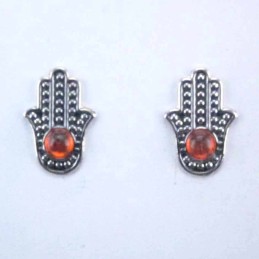 Earrings Hand With Stone