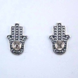 Earrings Hand With Stone