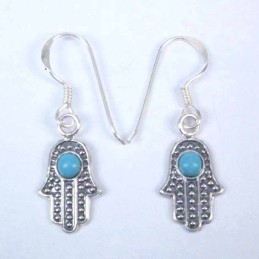 Earrings Hand With Stone Hook