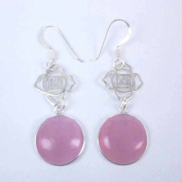 Earring Round Cat Eye Stone