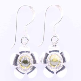 Earring Flower Chakras Stone