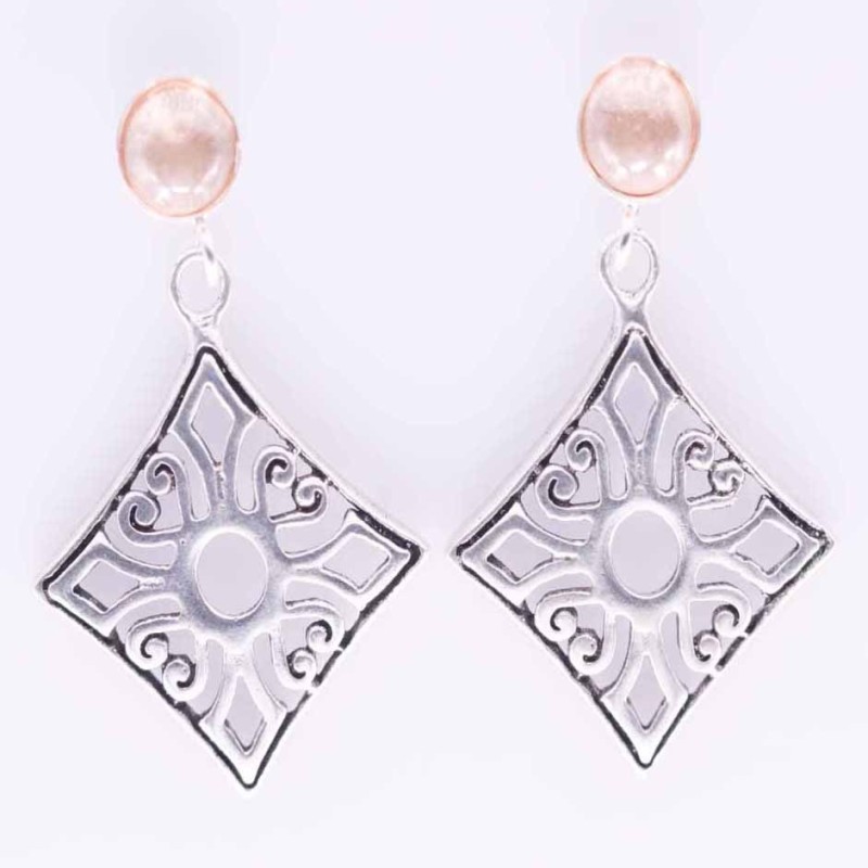 Earring Square with Circonia Stone