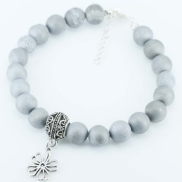 Bracelet Ball 8mm. Agate Stone