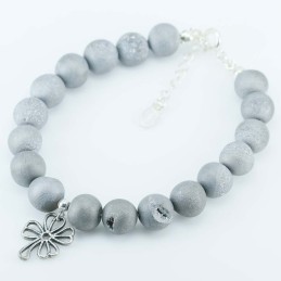 Bracelet Ball 8mm. Agate Stone