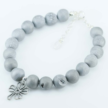 Bracelet Ball 8mm. Agate Stone