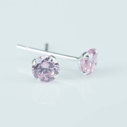 Ea c.z. rd 4mm. Rose Color