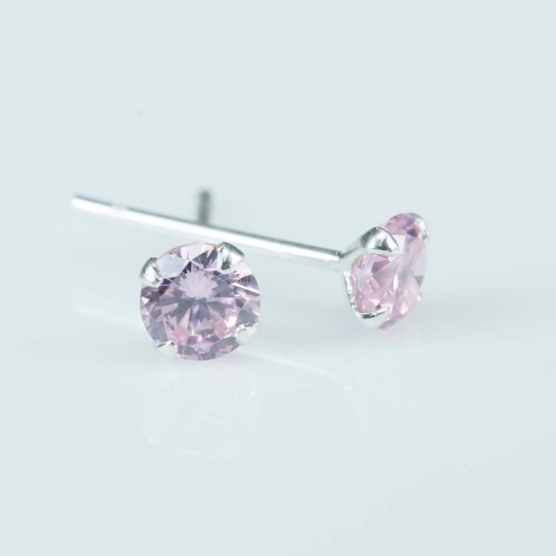 Ea c.z. rd 4mm. Rose Color