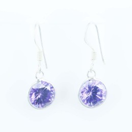 Ea c.z. Rd 8mm. Hook Lavander Color