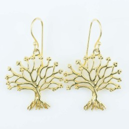 Earring 24x27mm. Plain Gold Color