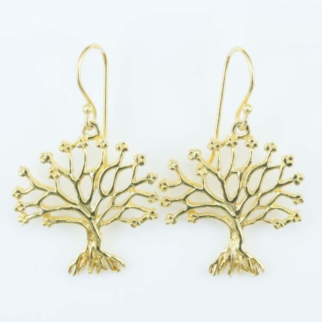 Earring 24x27mm. Plain Gold Color