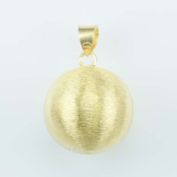 Pendant Ball 22mm. Gold Plain