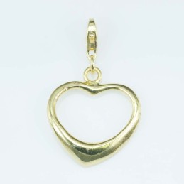 Pendant 18mm. Gold Plain