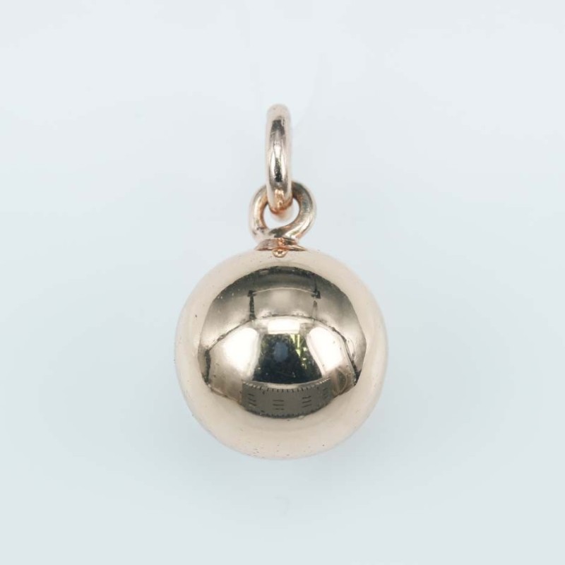 Pendant Ball 12mm. Plain Pink color