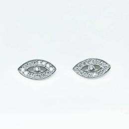 Earring Small Eye 5x10mm. Circonia