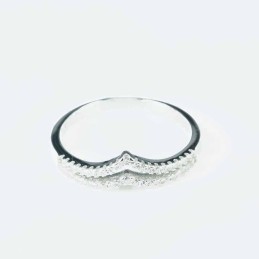 Ring Crown 4mm. Circonia