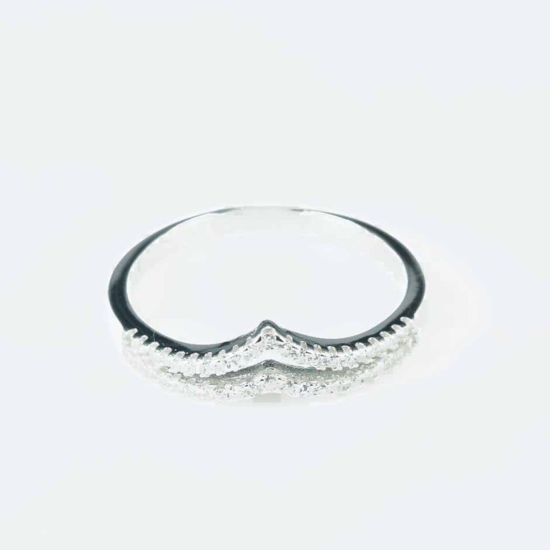 Ring Crown 4mm. Circonia