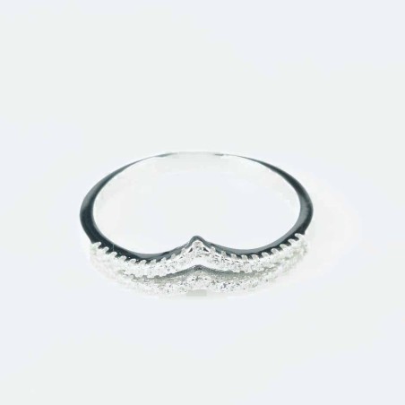 Ring Crown 4mm. Circonia