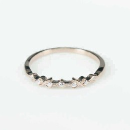 Ring  3mm.  rose  Circonia
