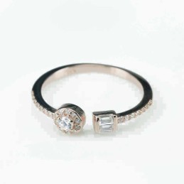 Ring  round  5mm.  rose  Circonia