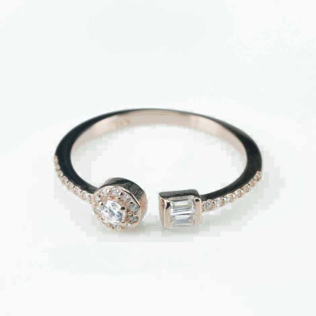 Ring  round  5mm.  rose  Circonia