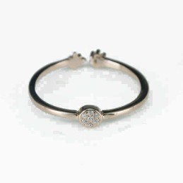 Ring  round  4mm.  rose  Circonia