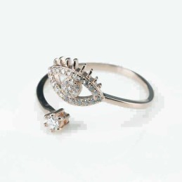 Ring  eye  11mm.  rose  Circonia