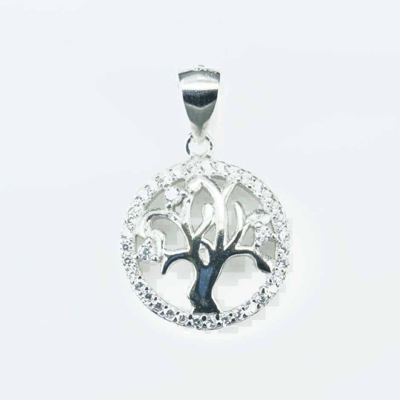 Pendant Tree of live 15mm. Circonia