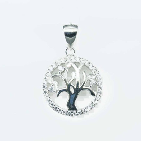 Pendant Tree of live 15mm. Circonia
