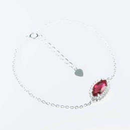 Bracelet  Rhombus 10x20mm.  Circonia