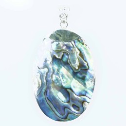 Pendant Oval 30x48mm. Abalon Shell