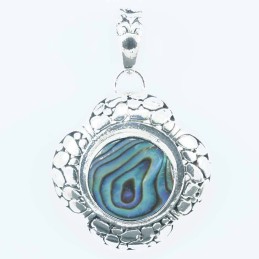 Pendant Flower 22mm. Abalon Shell
