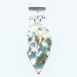 Pendant Drop 20x50mm. Abalon Shell