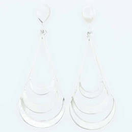 Earring Bag 22x59mm. Mother Of Pearl