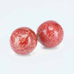 Earring Ball 10mm. Coral