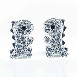 Earring Godzilla 5x9mm. Circonia