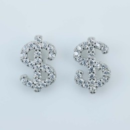 Earring S" 6x9mm. Circonia