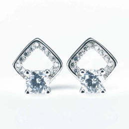 Earring Square 7x9mm. Circonia