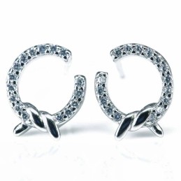 Earring C" 9mm. Circonia