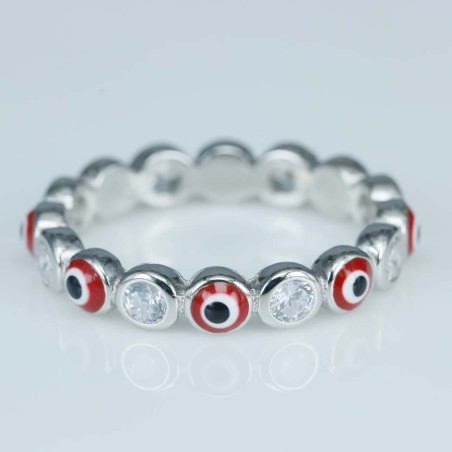 Ring Eyes 4mm. Circonia