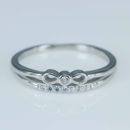 Ring Infinity 4mm. Circonia