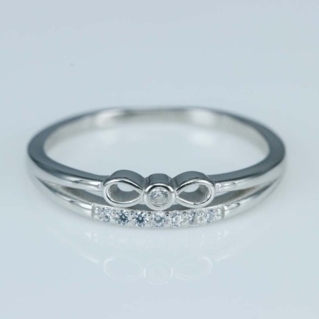 Ring Infinity 4mm. Circonia