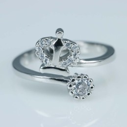 Ring Crown 12mm. Circonia