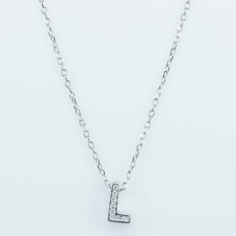 Necklace L" 4x8mm. Circonia