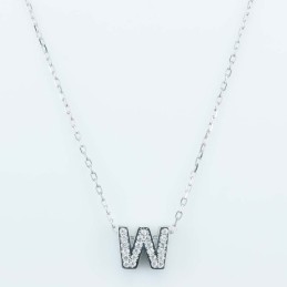 Necklace W" 9mm. Circonia