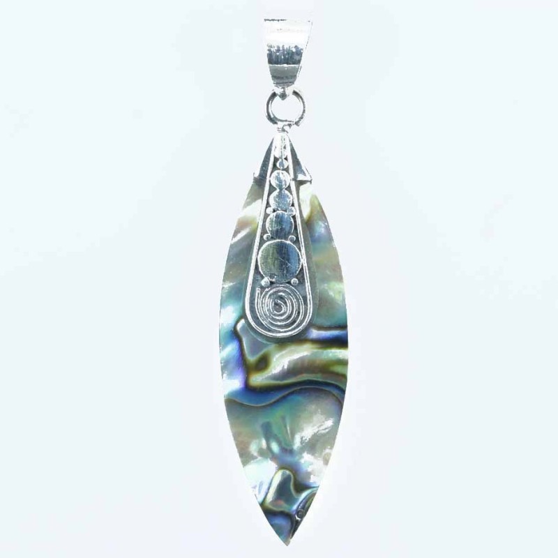 Pendant Rhombus 11x36mm. Abalon Shell
