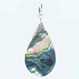 Pendant Drop 16x38mm. Abalon Shell
